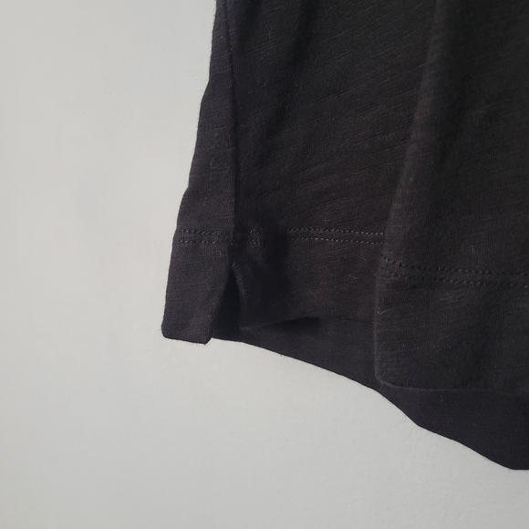 Whistles Black Cotton Tank Top - Picture 4 of 8